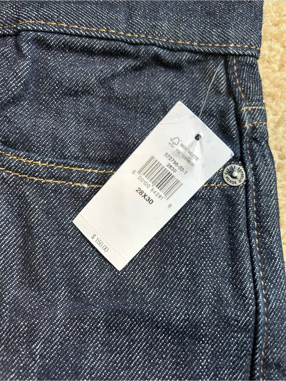 Banana Republic slim selvedge jeans (28x30) NWT